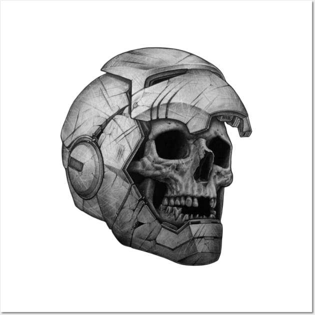 Iron Man Skull Wall Art by Kewettos